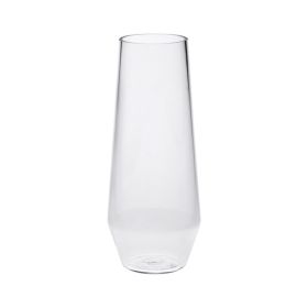 Designer Tritan Lexington Clear Flutes Set of 4 (9oz), Premium Quality Unbreakable Stemless Acrylic Flutes for All s