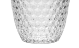 Designer Acrylic Diamond Cut Clear Drinking Glasses DOF Set of 4 (12oz), Premium Quality Unbreakable Stemless Acrylic Drinking Glasses for All Purpose