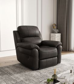 Aria Breathable Fabric Power Reclining Chair with Magazine bag, USB button - Espresso