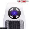 Programmable Space Heater; with Led Display Wall Outlet Electric Heater with Adjustable Thermostat and Timer for Home Office Indoor Use With Remote Co