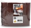 APQ Brown Amber Zip Bags 6 x 8, Poly Zip Bags for Storage Pack of 100, Durable Plastic Bags Resealable 3 Mil, Water-Resistant Poly Zipper Bags, Poly &