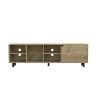 TV Stand for TV¬¥s up 70" Estocolmo, Four Open Shelves, Light Oak Finish