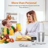 KOIOS PRO 850W Bullet Personal Blender 11 Pieces Set Blender for Kitchen Baby Food 2x17 Oz + 10 Oz Large & Small To-Go Cups;  2 Spout Drinking Lids;