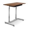 29 - 40 H x 20.5 W x 37.5 D Home/ Office Dark Walnut Adjustable Standing Desk, Ergonomic, Wire Storage Shelf, Easy Mobility