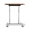 29 - 40 H x 20.5 W x 37.5 D Home/ Office Dark Walnut Adjustable Standing Desk, Ergonomic, Wire Storage Shelf, Easy Mobility