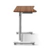 29 - 40 H x 20.5 W x 37.5 D Home/ Office Dark Walnut Adjustable Standing Desk, Ergonomic, Wire Storage Shelf, Easy Mobility