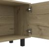 TV Stand for TV¬¥s up 70" Estocolmo, Four Open Shelves, Light Oak Finish