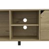 TV Stand for TV¬¥s up 70" Estocolmo, Four Open Shelves, Light Oak Finish