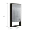 Medicine Cabinet Irvine, One External Shelf, Black Wengue Finish