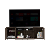 Tv Stand for TV¬¥s up 55" Dext, One Cabinet, Double Door, Dark Walnut Finish