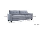 Linen Fabric Upholstery sofa/Tufted Cushions/ Easy, Assembly,Light Grey