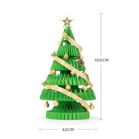 Decorate Christmas Decorations With Ornaments (Option: A green 100cm)