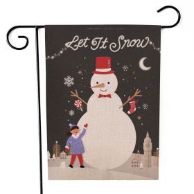 Santa Claus Garden Flag Christmas Decorations (Option: Sd12-30x45cm)