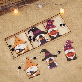 Halloween Decoration Cartoon Doll Wooden Pendant (Option: Type B wooden pendant)