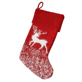 New Decorative Pendant Gift Bag Christmas Socks (Option: Elk)