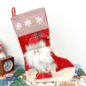 Christmas Socks Gift Bag Large Three-dimensional (Option: A old man)