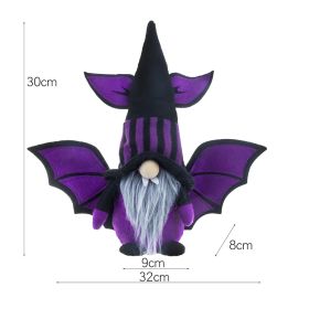 Halloween Decorations Bat Vampire Faceless Old Man (Option: Beard style)