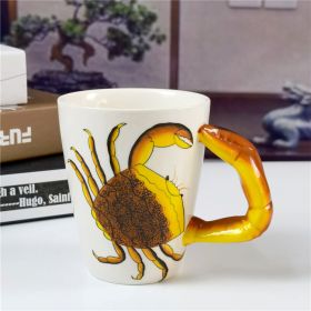 Cute Cartoon Animal Ceramic Cup Set (Option: Crab-301to400ml)