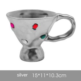 Mug Water Cup Coffee Cup (Option: Silver Electroplated-300ml)