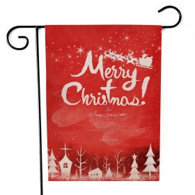 Santa Claus Garden Flag Christmas Decorations (Option: Sd5-30x45cm)