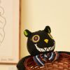 Easter Candy Basket Rattan Doll Gift Black Cat Pumpkin Ghost Holding Pose Halloween Party Decoration